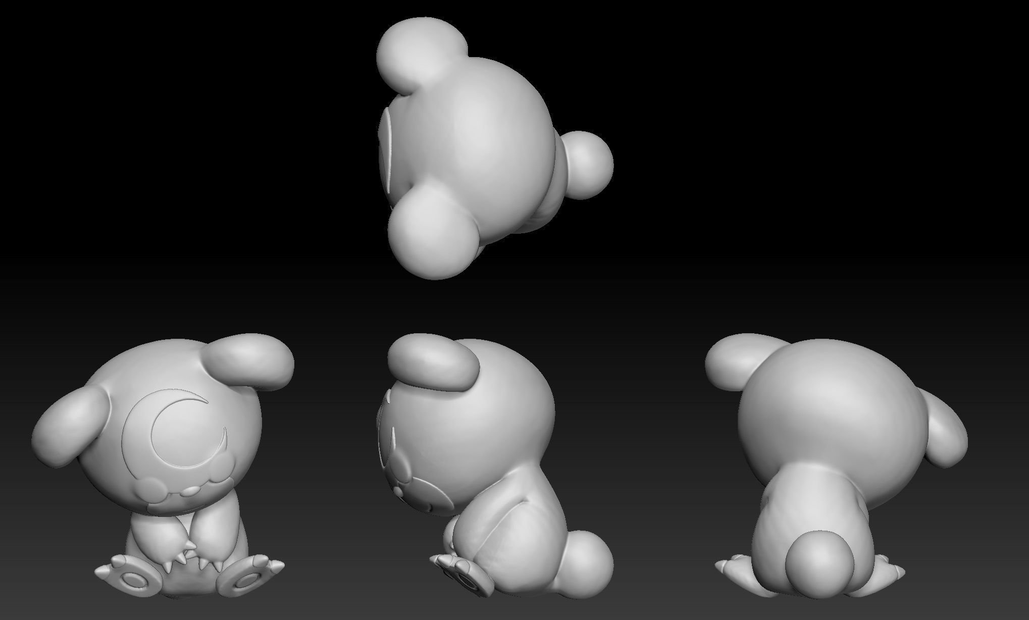 Pokemon Teddiursa Ursaring Ursaluna 3D print model_1