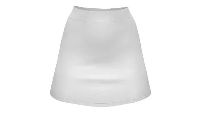 Elegant White Mini Skirt