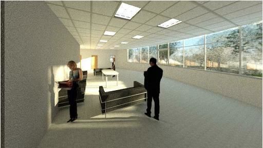 Aesthetic Commercial Building 3D model_1