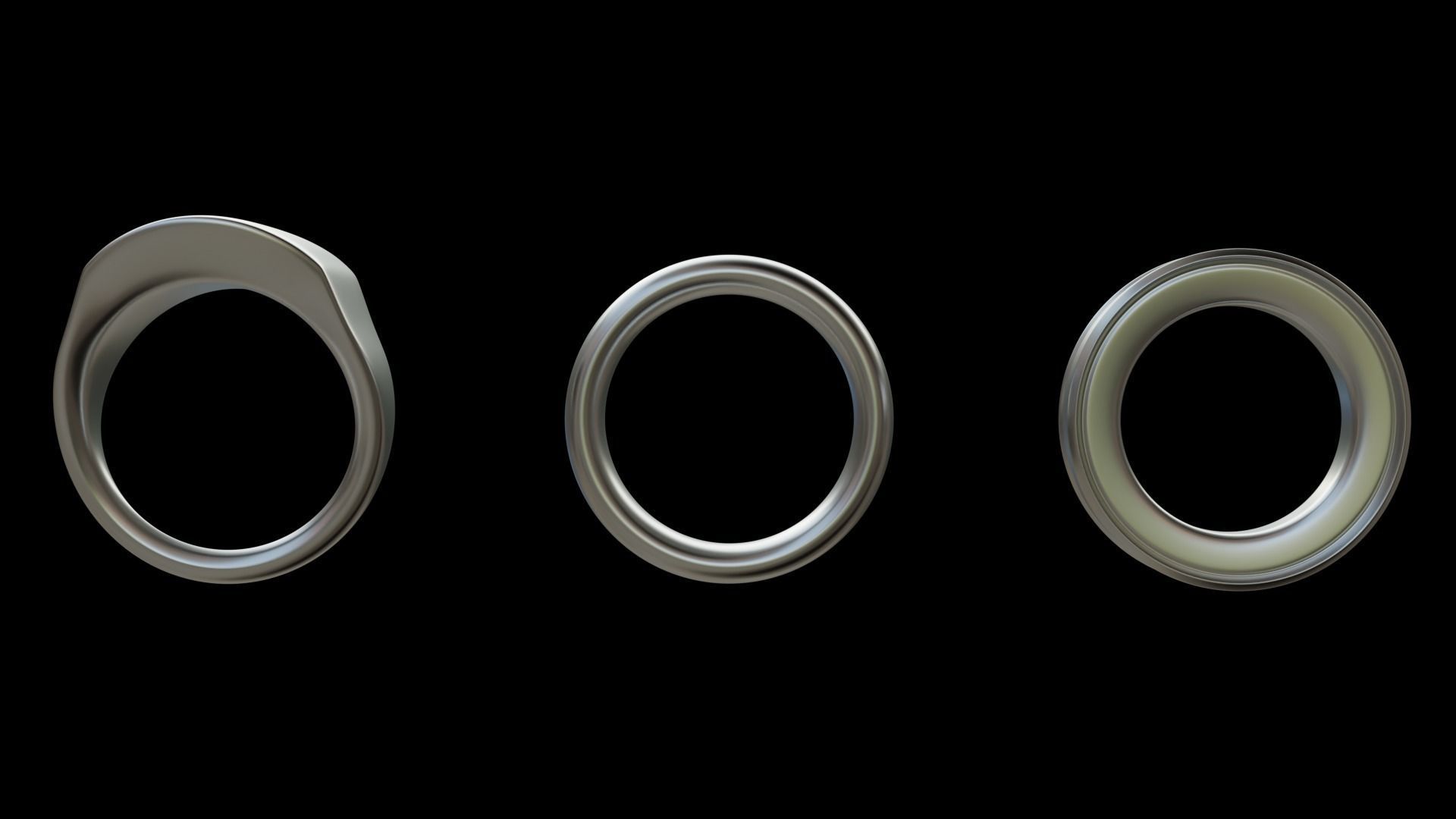 3 Printable Ring models 3D print model_3