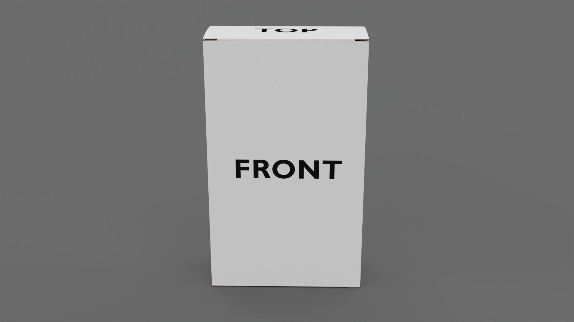 Empty packages cardboard pills box Low-poly 3D model_17