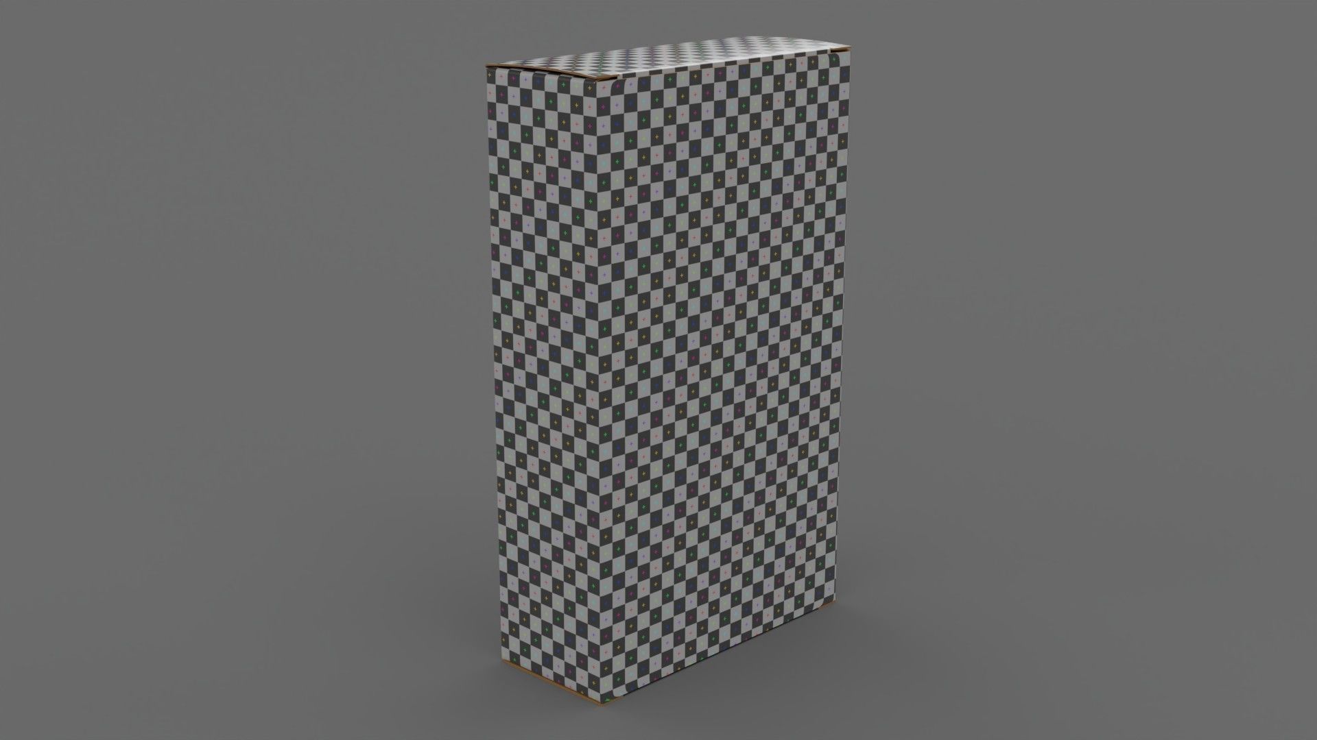 Empty packages cardboard pills box Low-poly 3D model_18