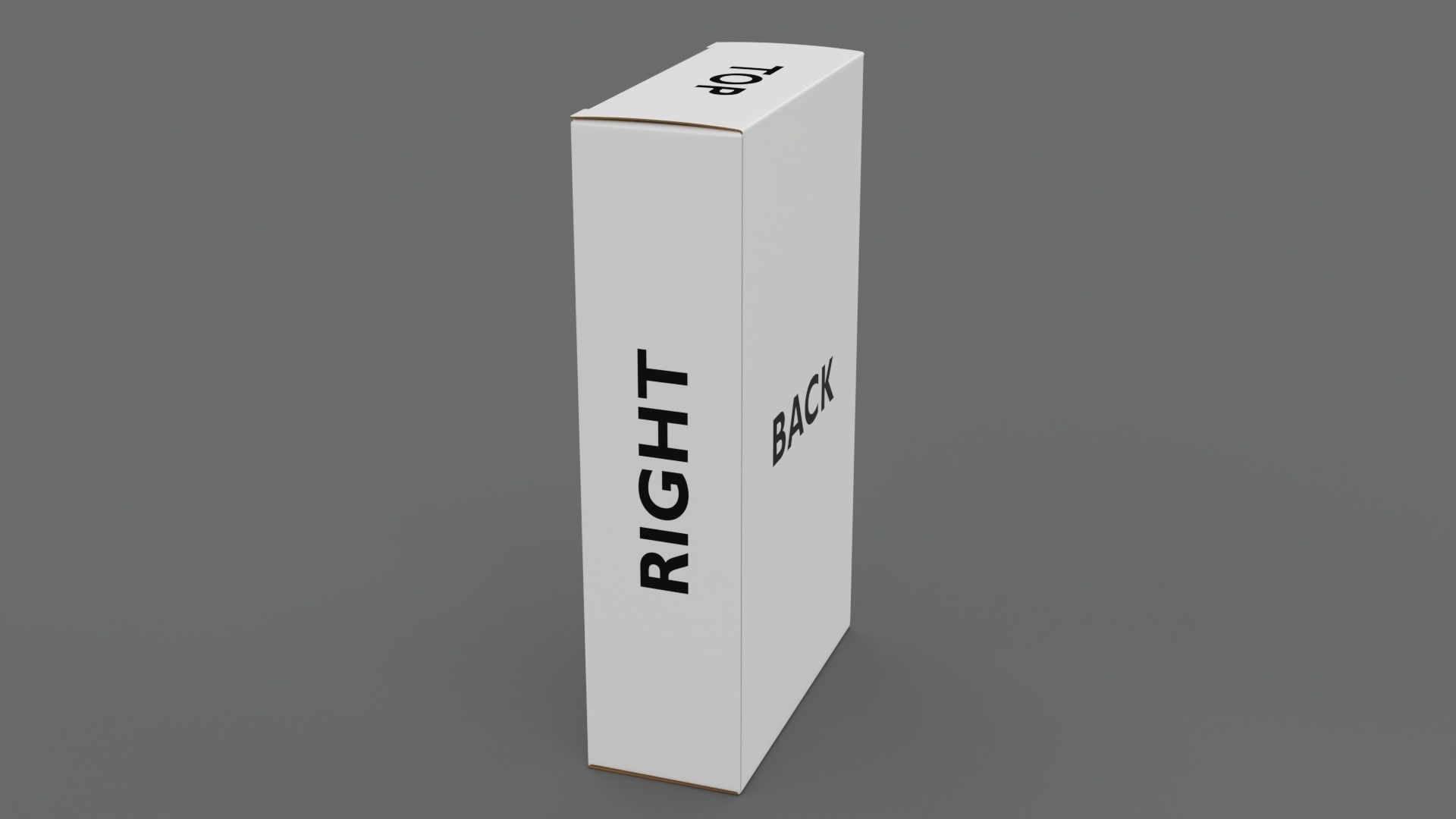 Empty packages cardboard pills box Low-poly 3D model_14