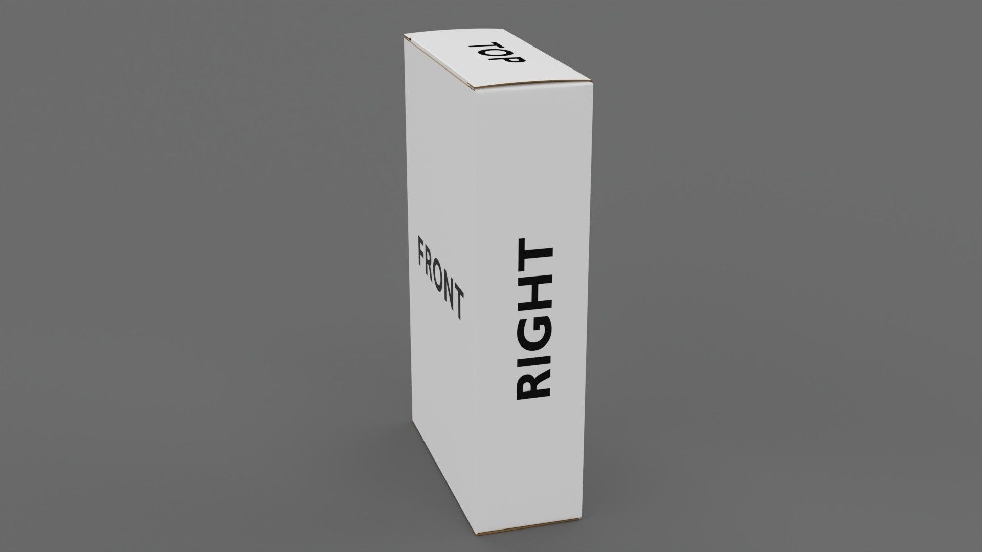 Empty packages cardboard pills box Low-poly 3D model_15