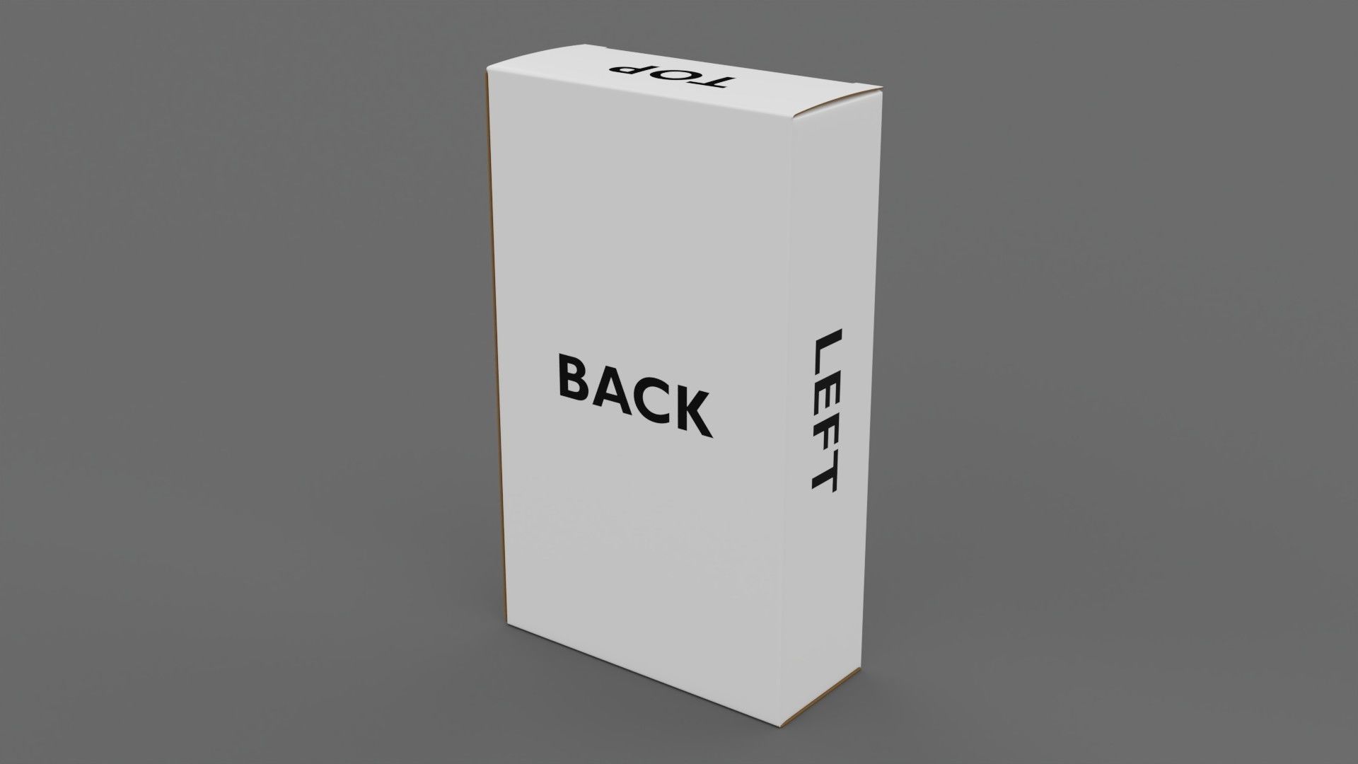Empty packages cardboard pills box Low-poly 3D model_11