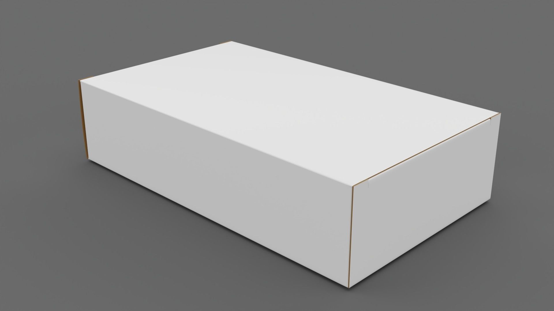 Empty packages cardboard pills box Low-poly 3D model_6