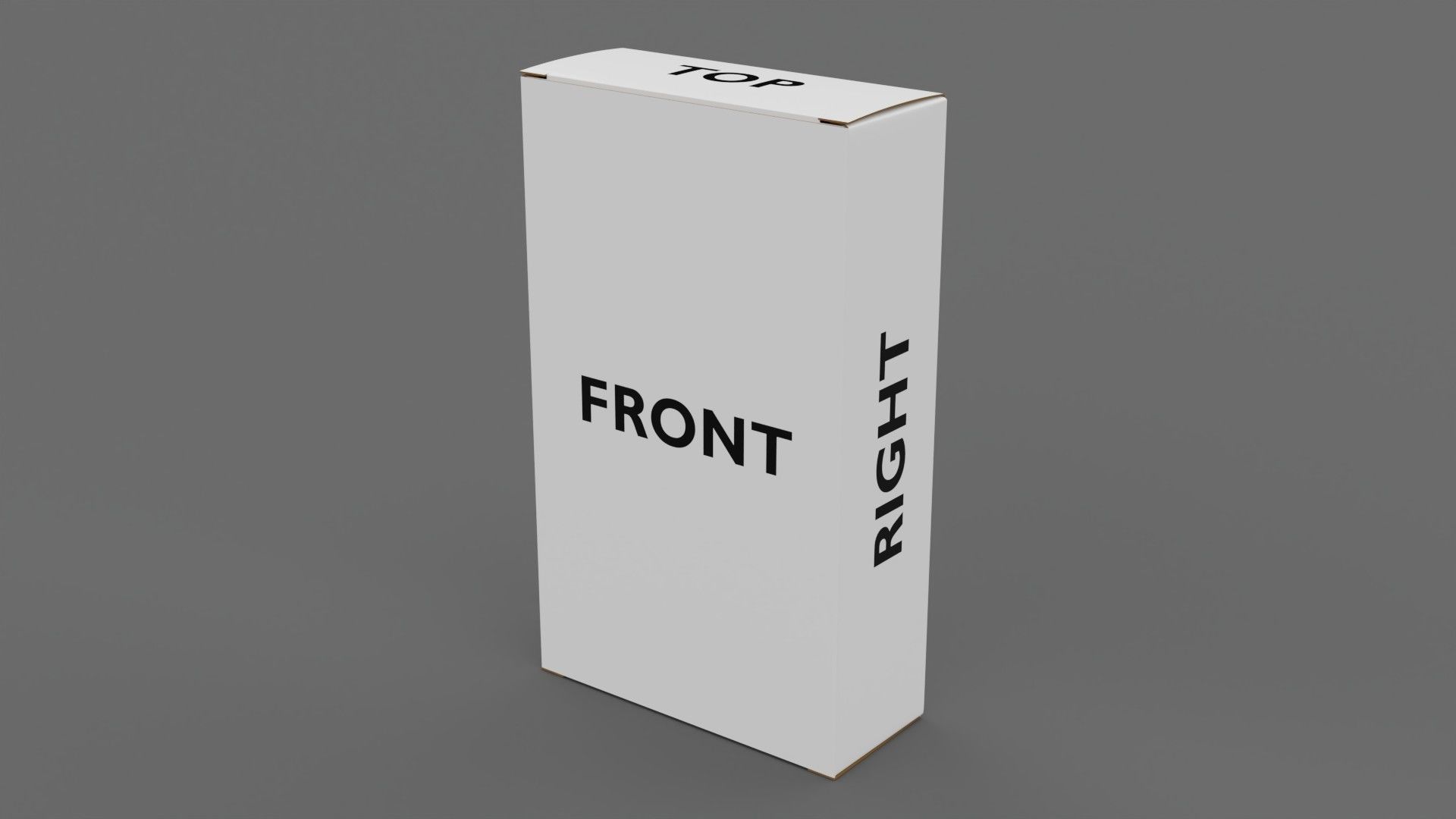 Empty packages cardboard pills box Low-poly 3D model_16