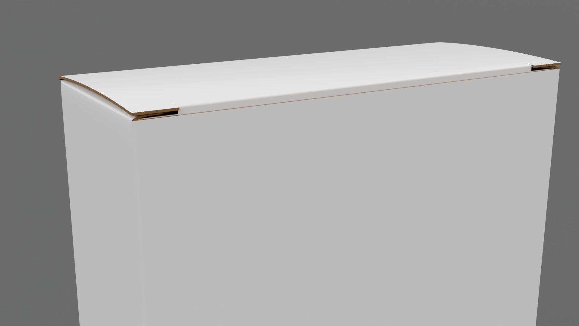 Empty packages cardboard pills box Low-poly 3D model_2