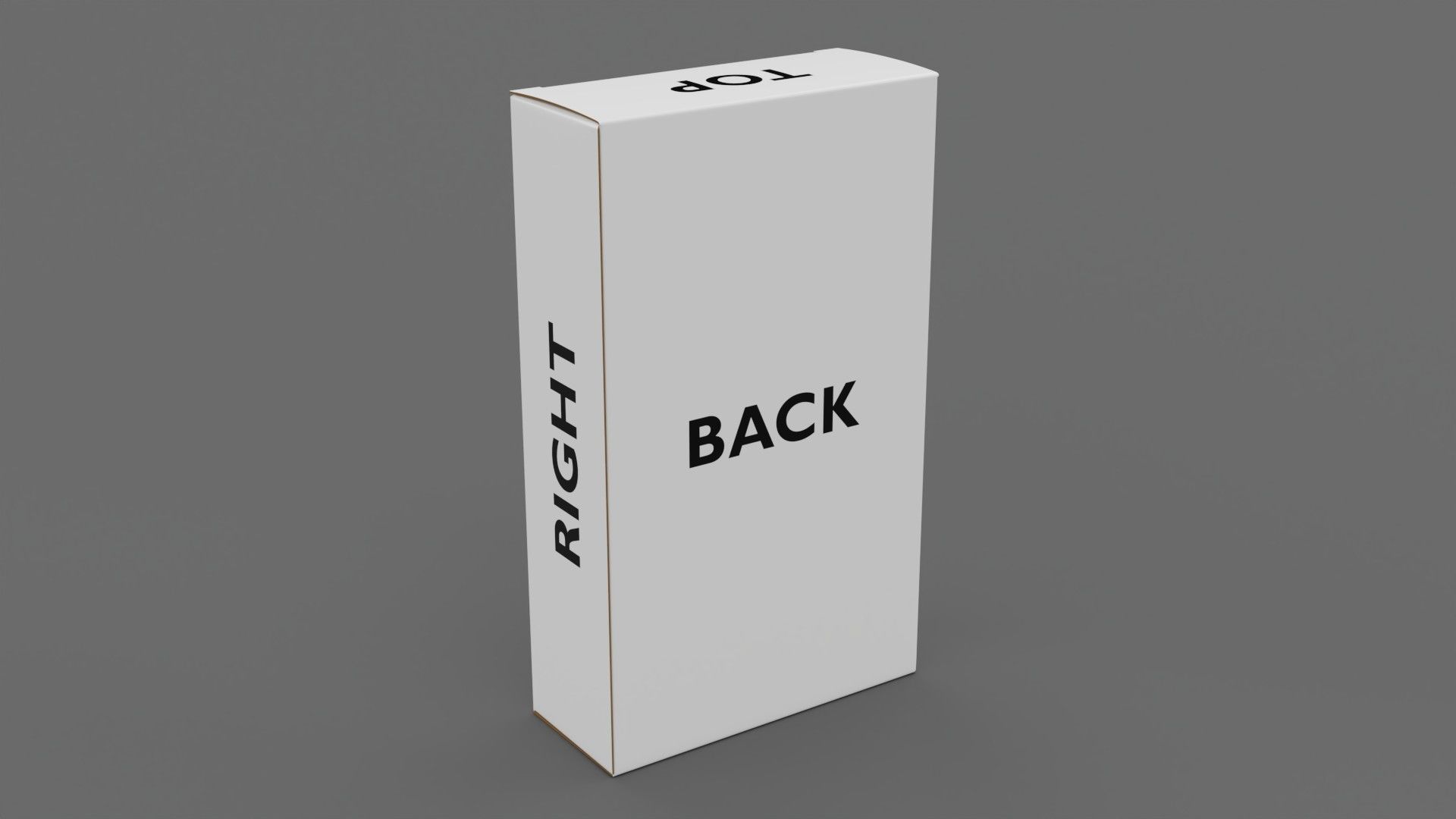 Empty packages cardboard pills box Low-poly 3D model_13