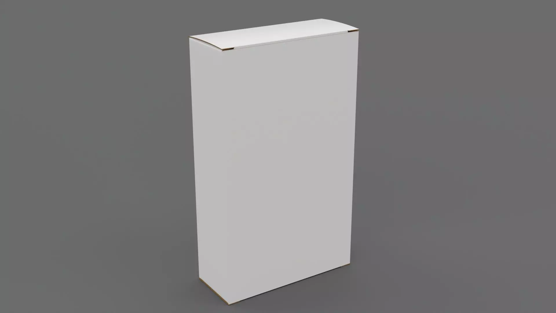 Empty packages cardboard pills box Low-poly 3D model_0