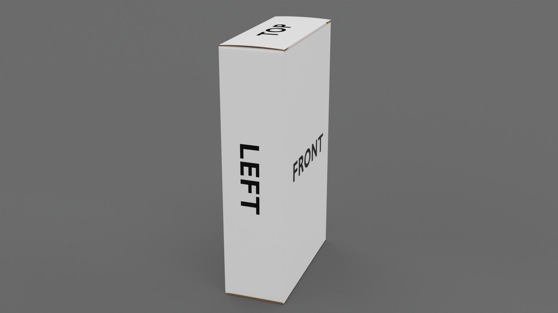 Empty packages cardboard pills box Low-poly 3D model_9