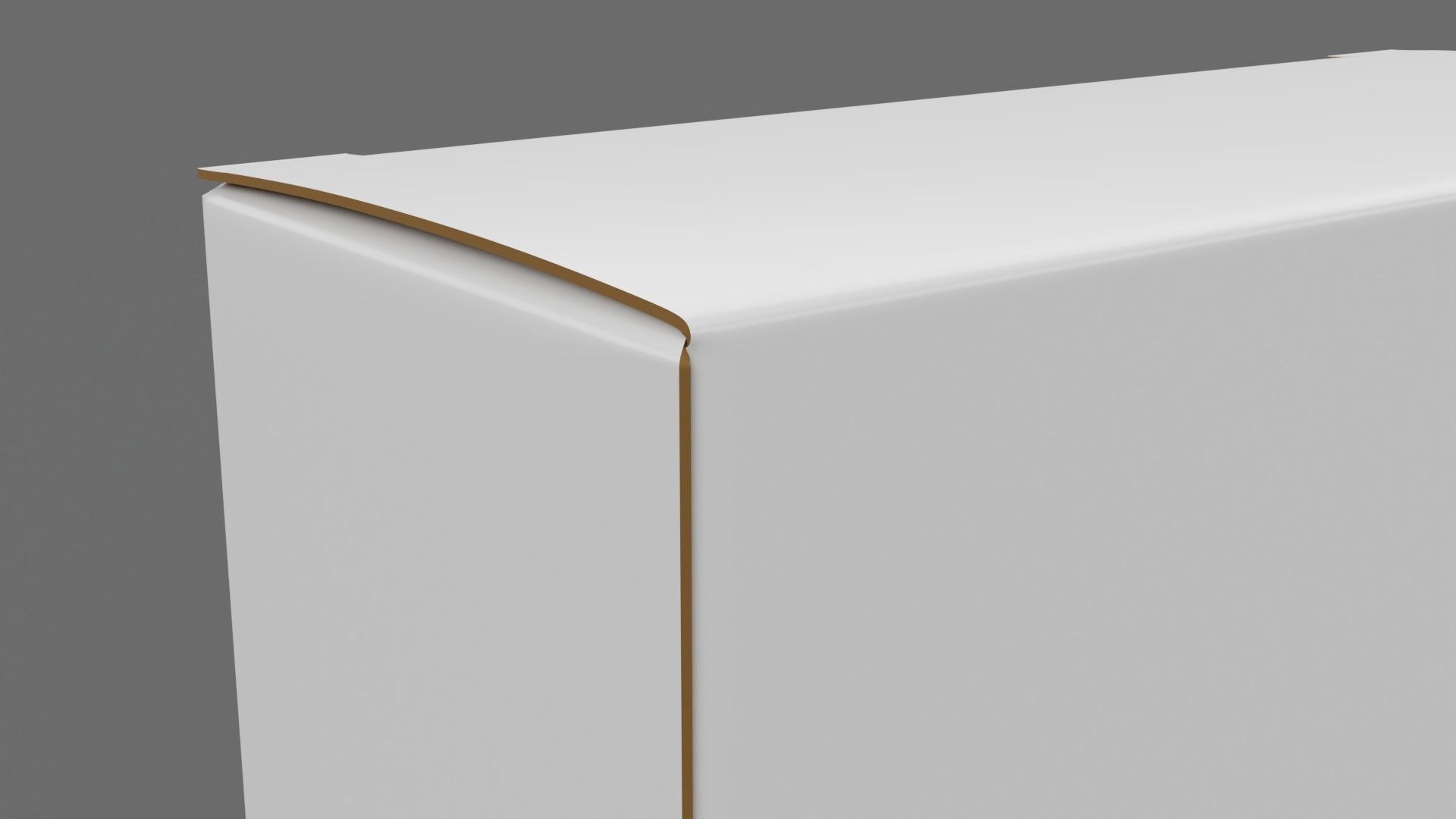 Empty packages cardboard pills box Low-poly 3D model_4