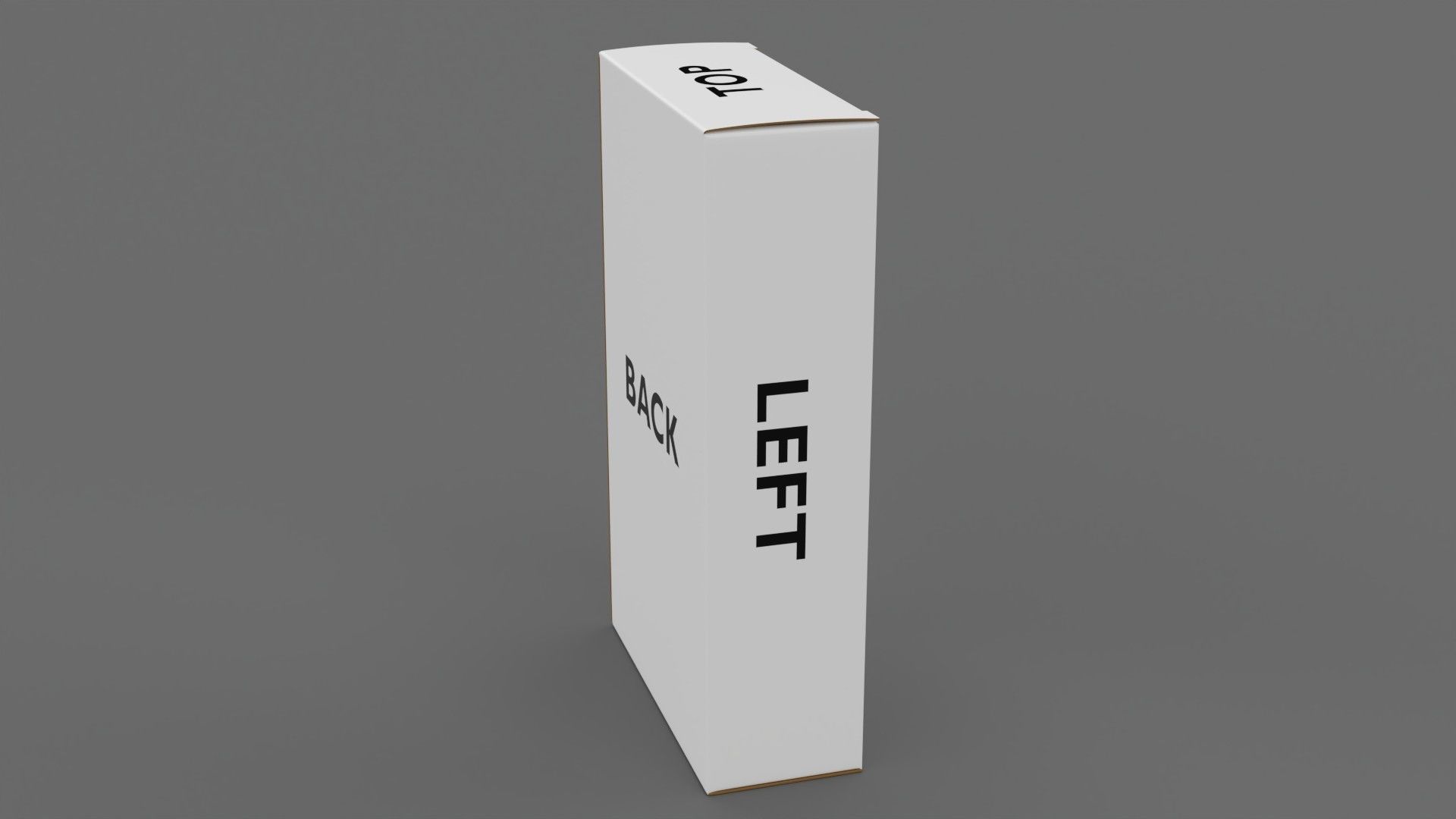 Empty packages cardboard pills box Low-poly 3D model_10
