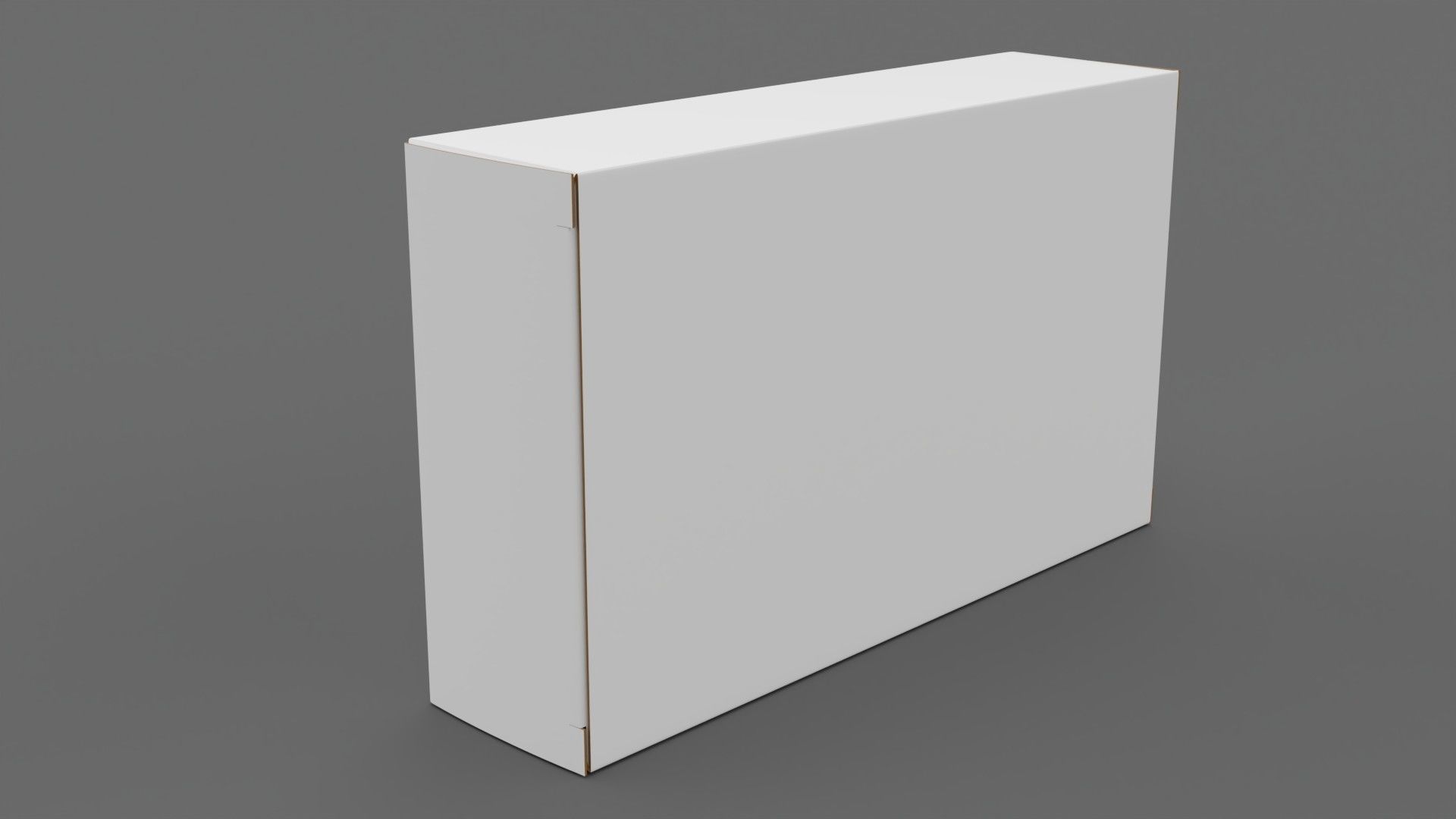 Empty packages cardboard pills box Low-poly 3D model_7