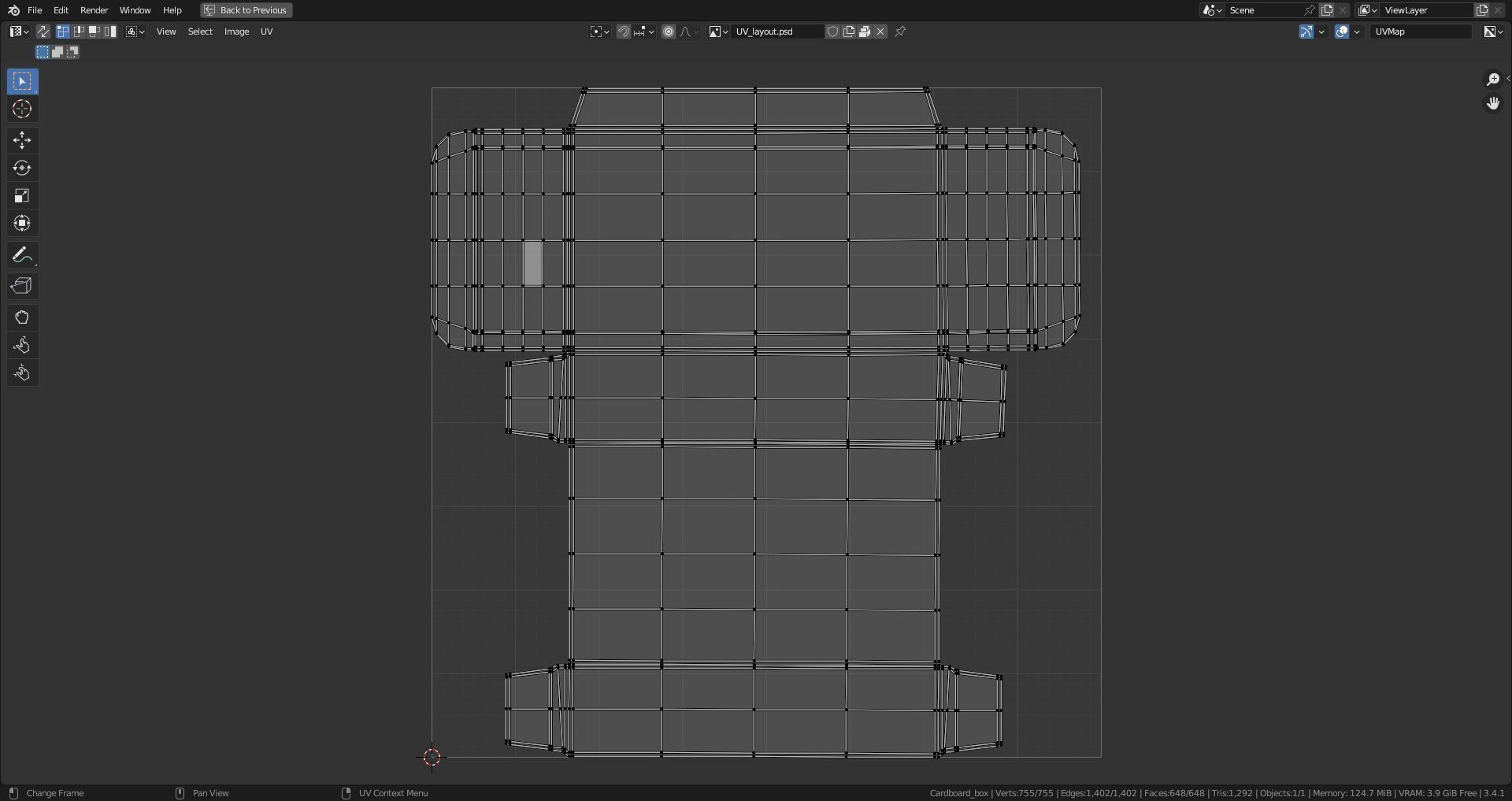 Empty packages cardboard pills box Low-poly 3D model_23