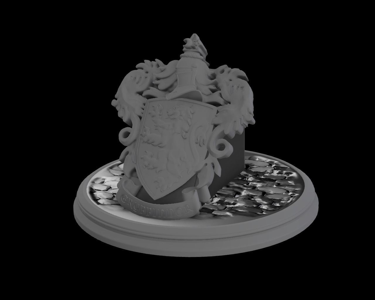 Hogwarts Legacy - Gryffindor PS5-PS4-XBOX controller stand 3D print model_1
