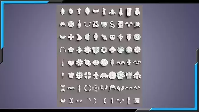 20 Eastern European Buildings Ornaments Dressing VOL1 3D Model Pack 4