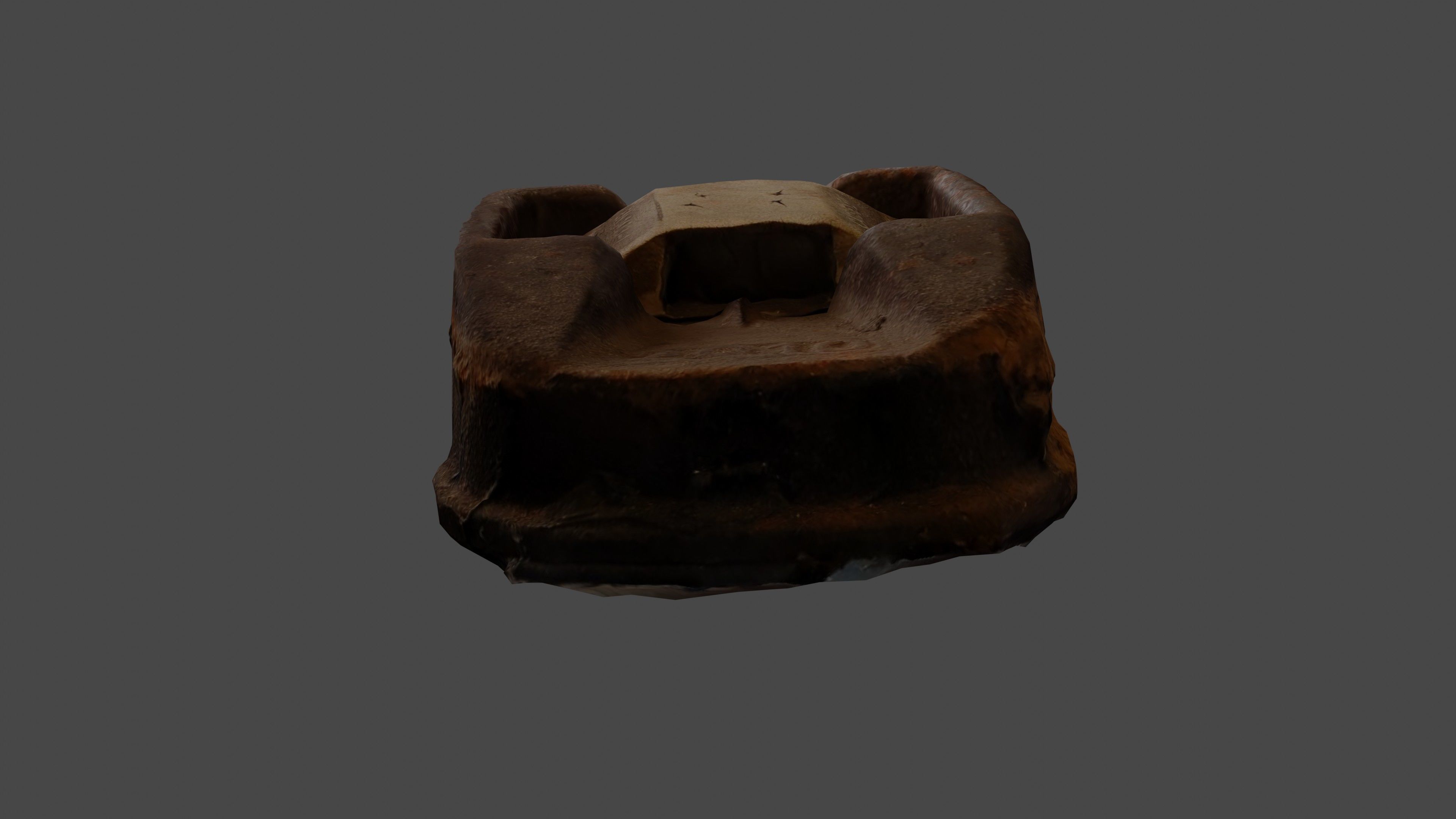 Cats Eye Road Retroreflector 3D model_6