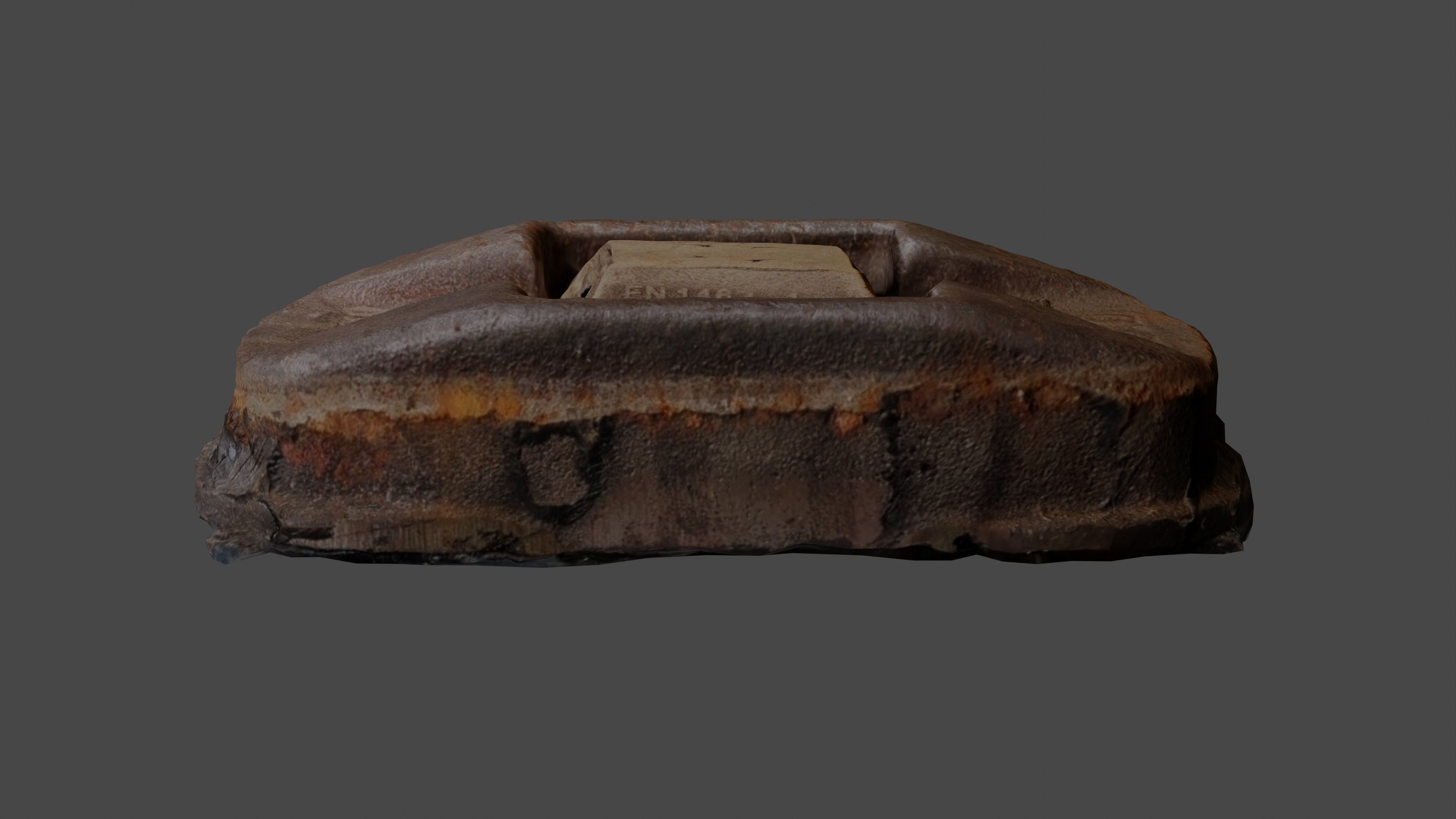 Cats Eye Road Retroreflector 3D model_7