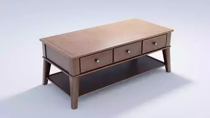 Coffee Table with 4K textures