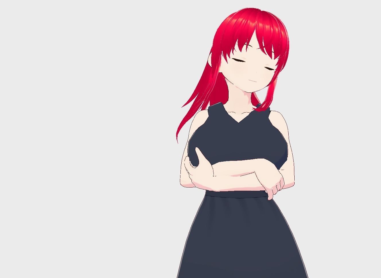 Anime Girl Vrchat 3D model Low-poly 3D model_3