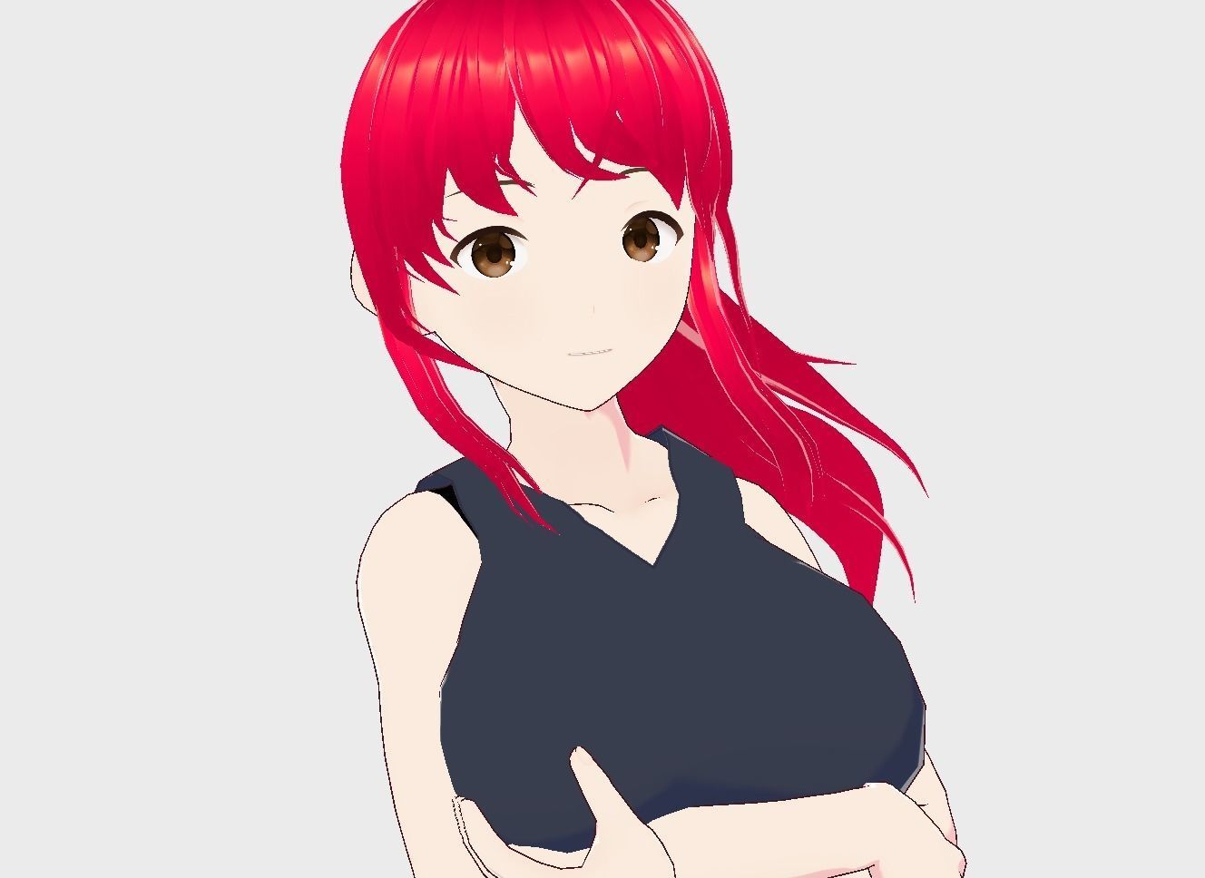 Anime Girl Vrchat 3D model Low-poly 3D model_11