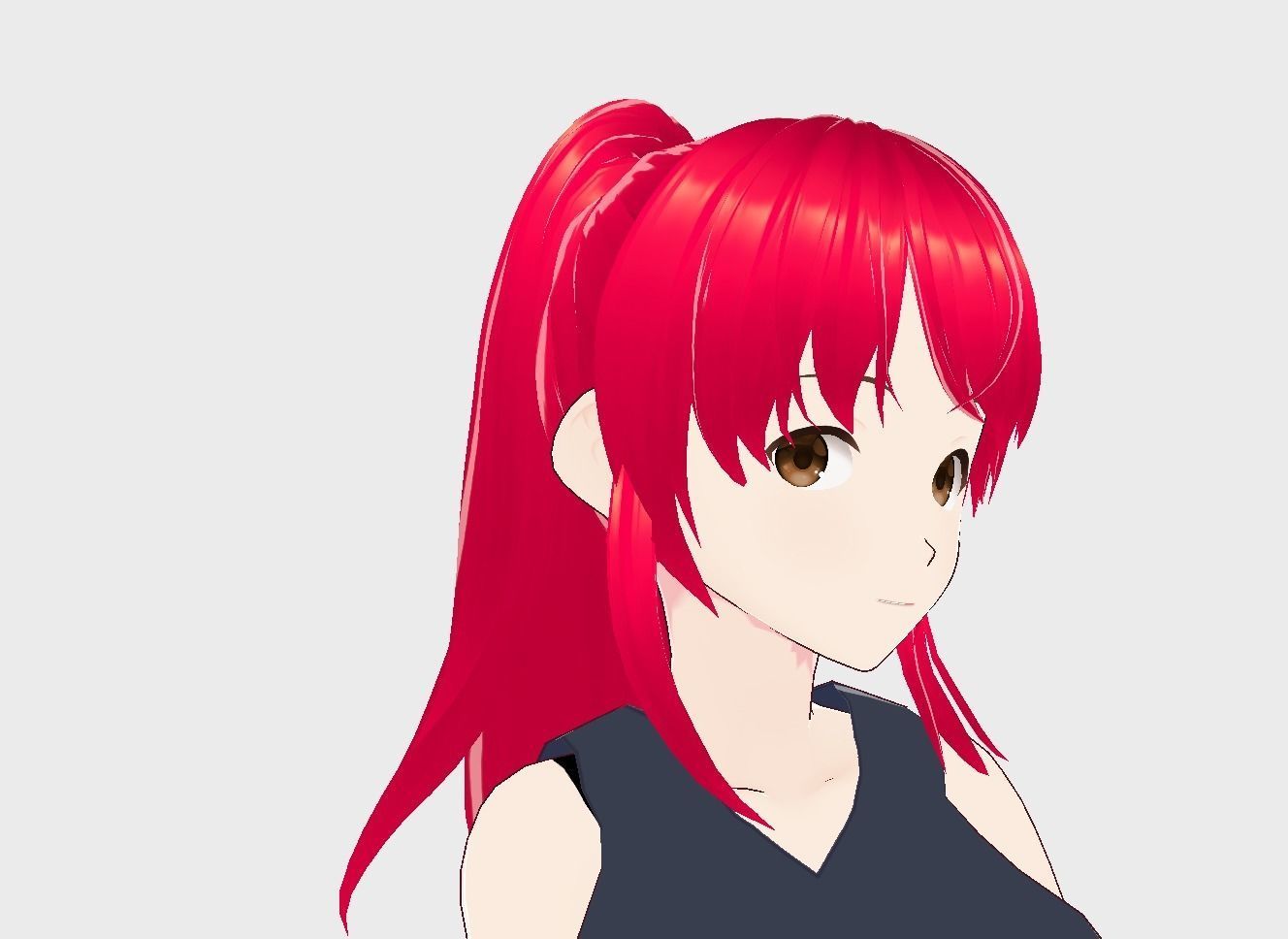 Anime Girl Vrchat 3D model Low-poly 3D model_8