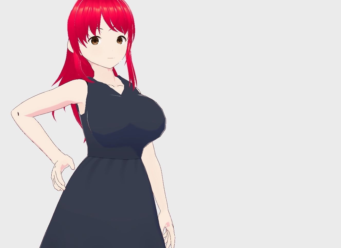 Anime Girl Vrchat 3D model Low-poly 3D model_5