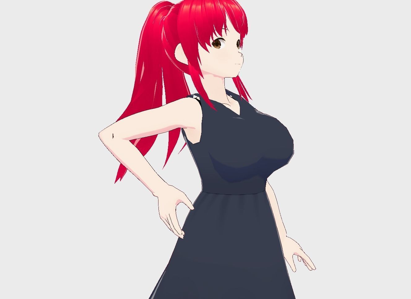 Anime Girl Vrchat 3D model Low-poly 3D model_13