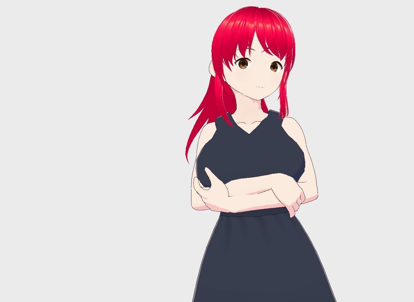 Anime Girl Vrchat 3D model Low-poly 3D model_16