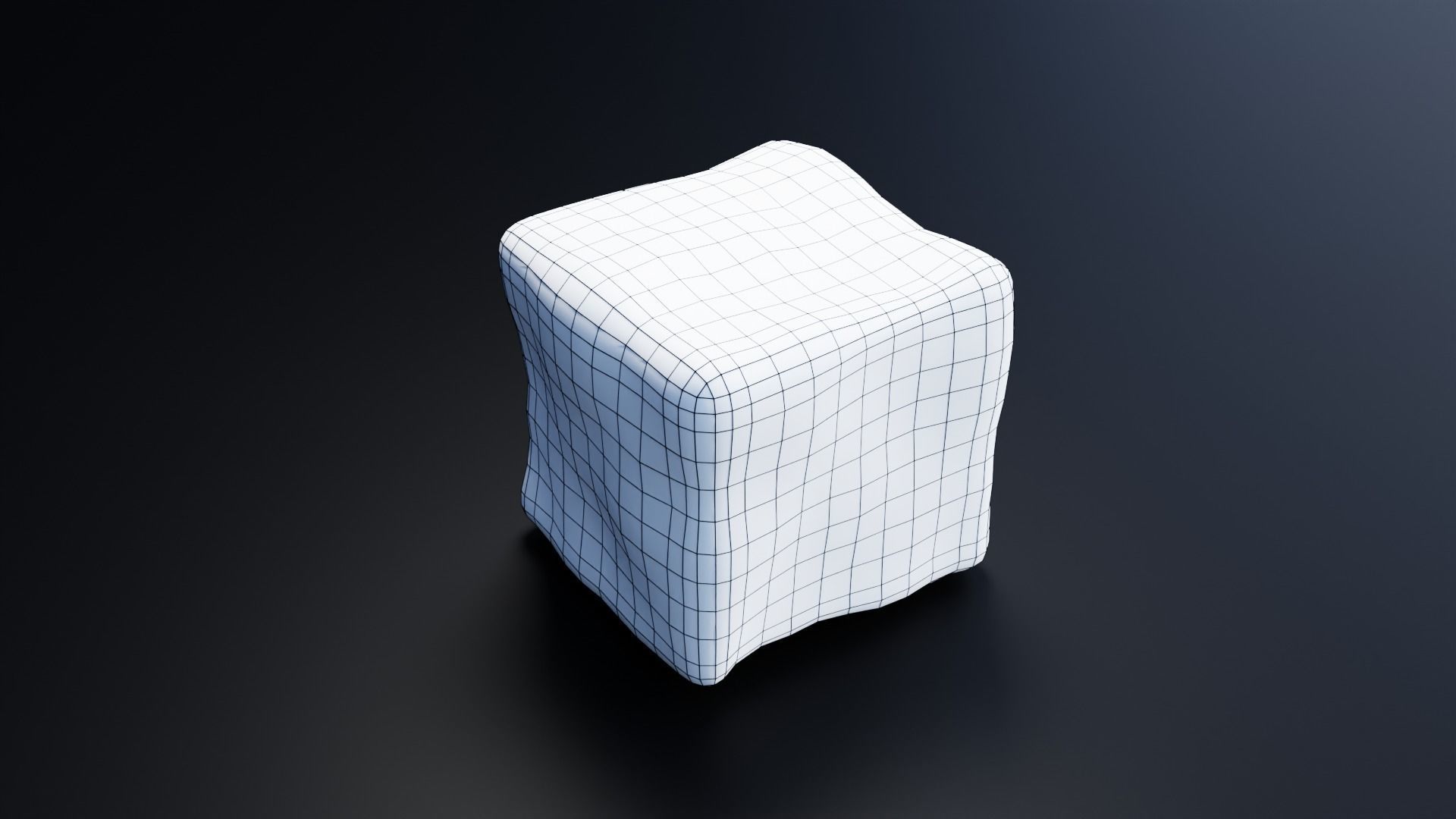 Ice Cube With Condensation 3D model_4