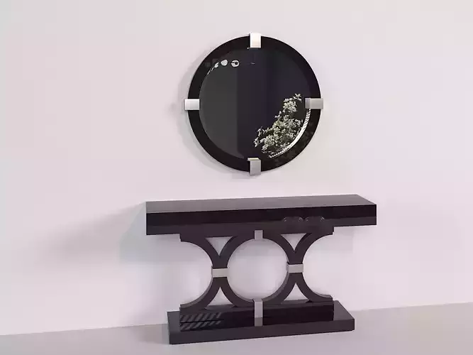 Crafted Designer Mirror and Console