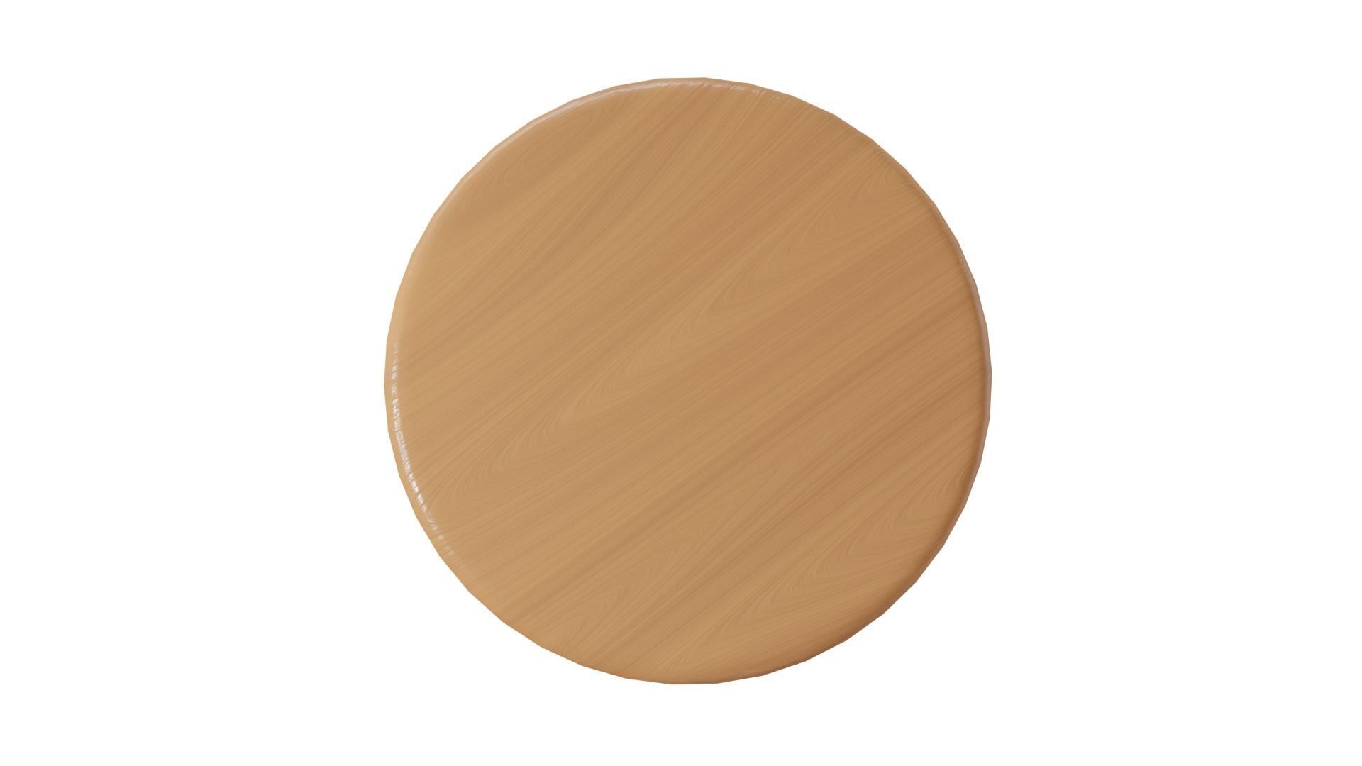 Wooden Stool 3D model_4