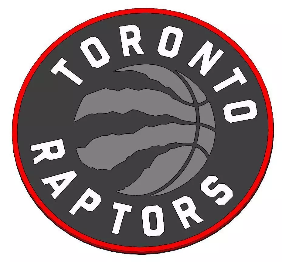 COASTER 100MM RAPTORS LOGO 3D print model