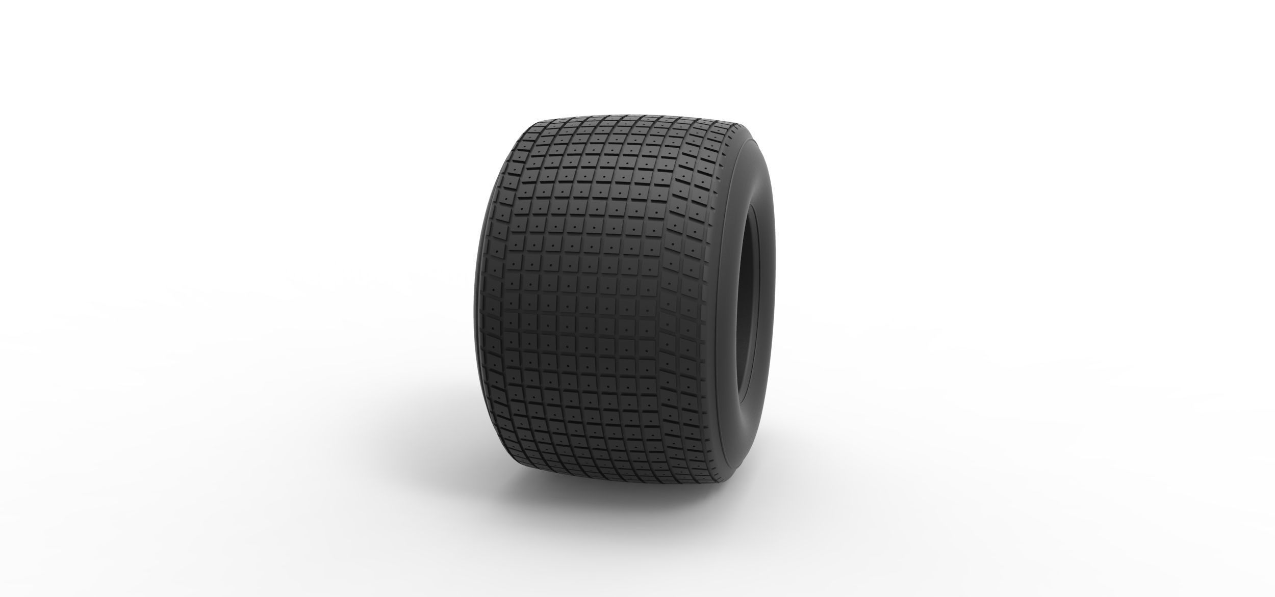 Dirt Sprint racing tire 10 Scale 1 to 25 3D print model_2