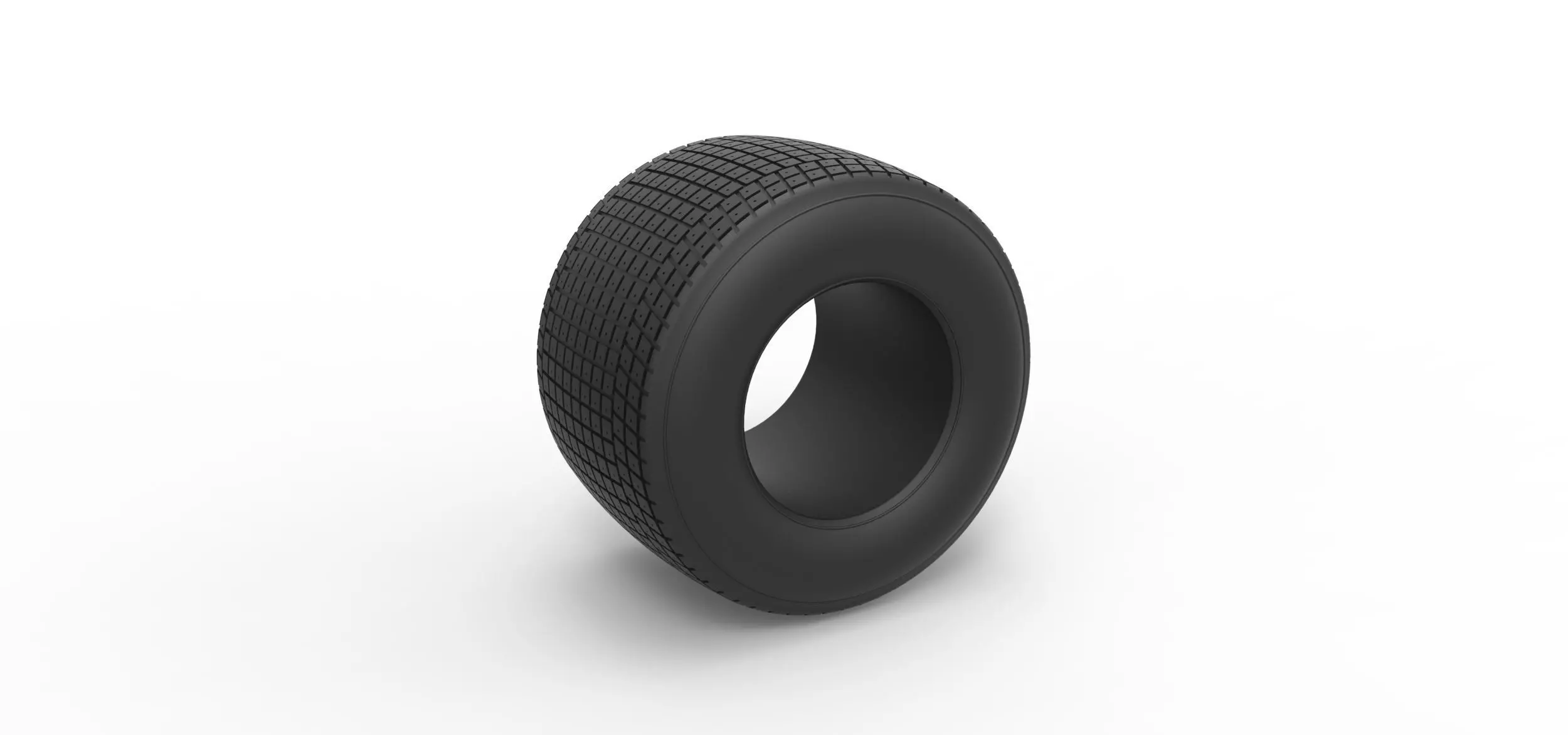 Dirt Sprint racing tire 10 Scale 1 to 25 3D print model_0