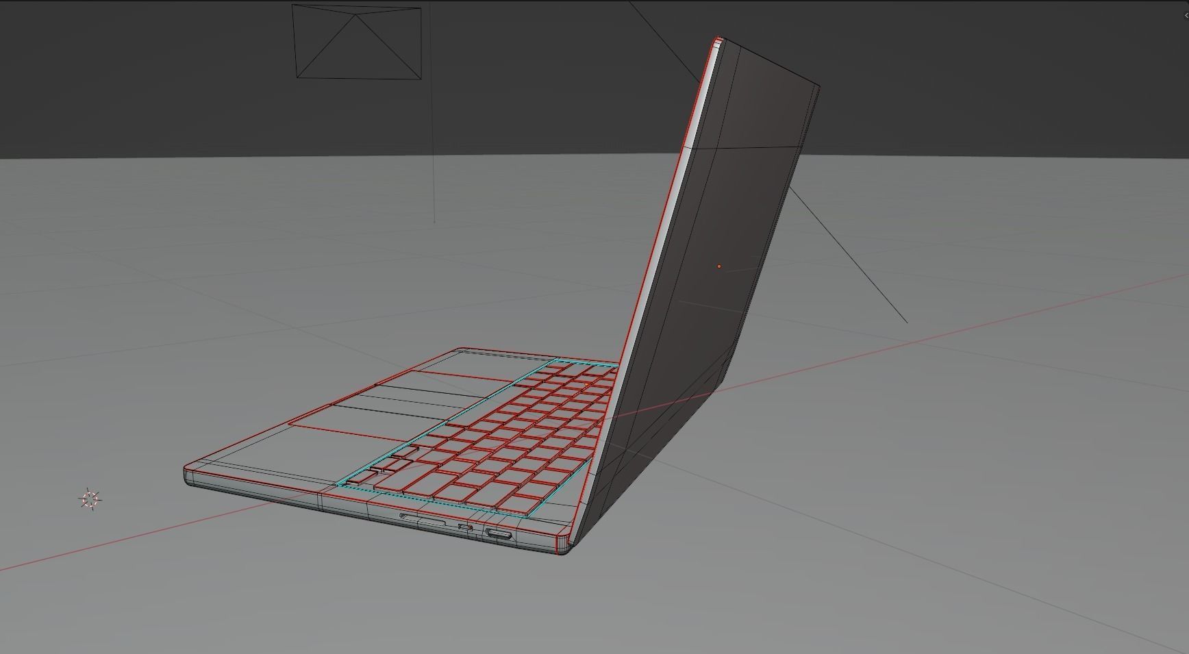 macbook pro 14-inch Low-poly 3D model_6