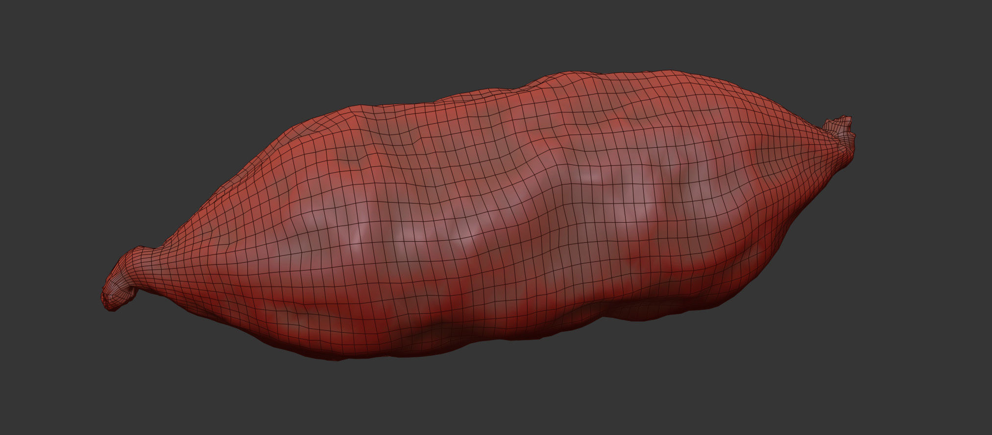 Fuet Salami 3D model_6