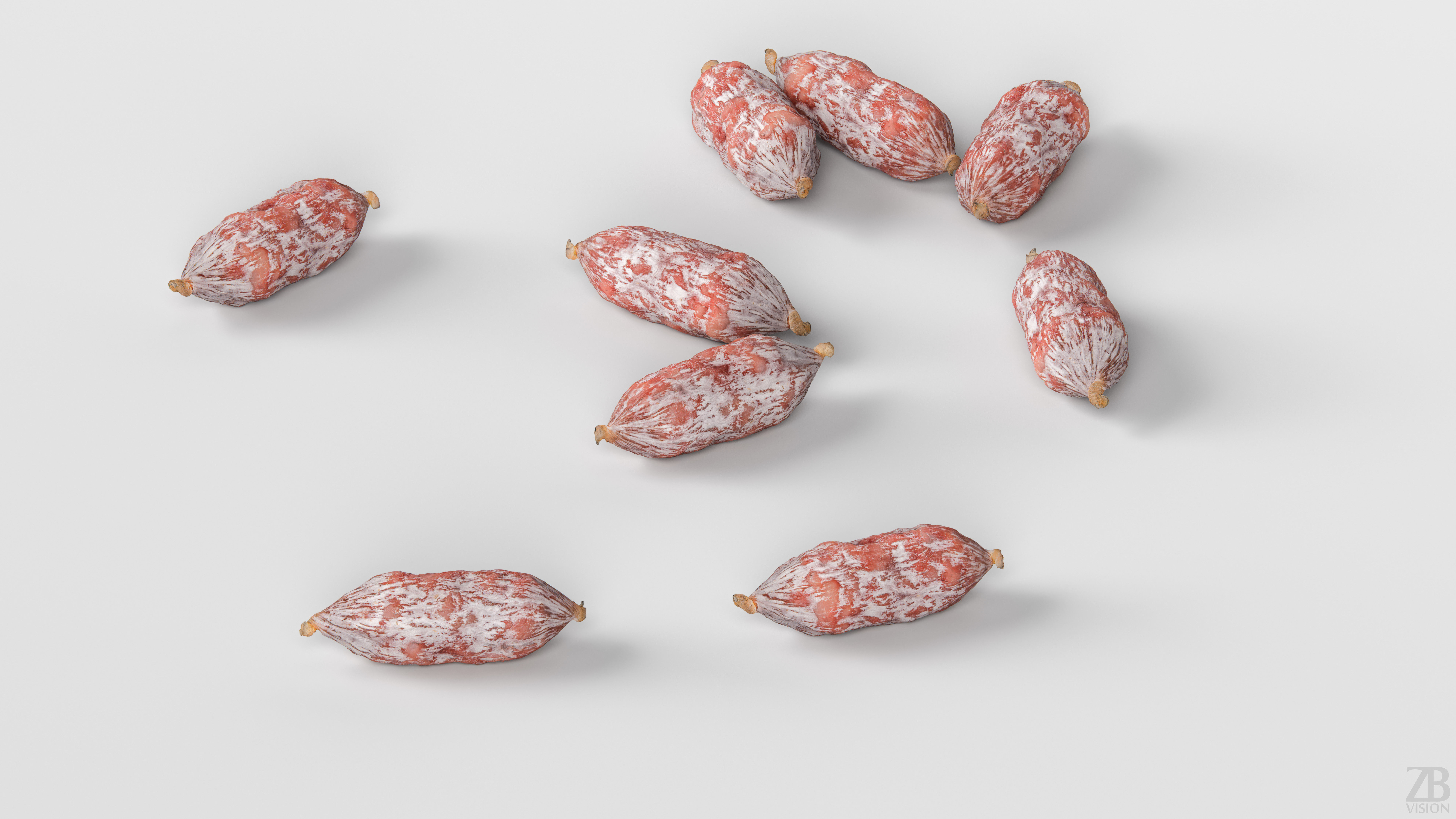 Fuet Salami 3D model_2