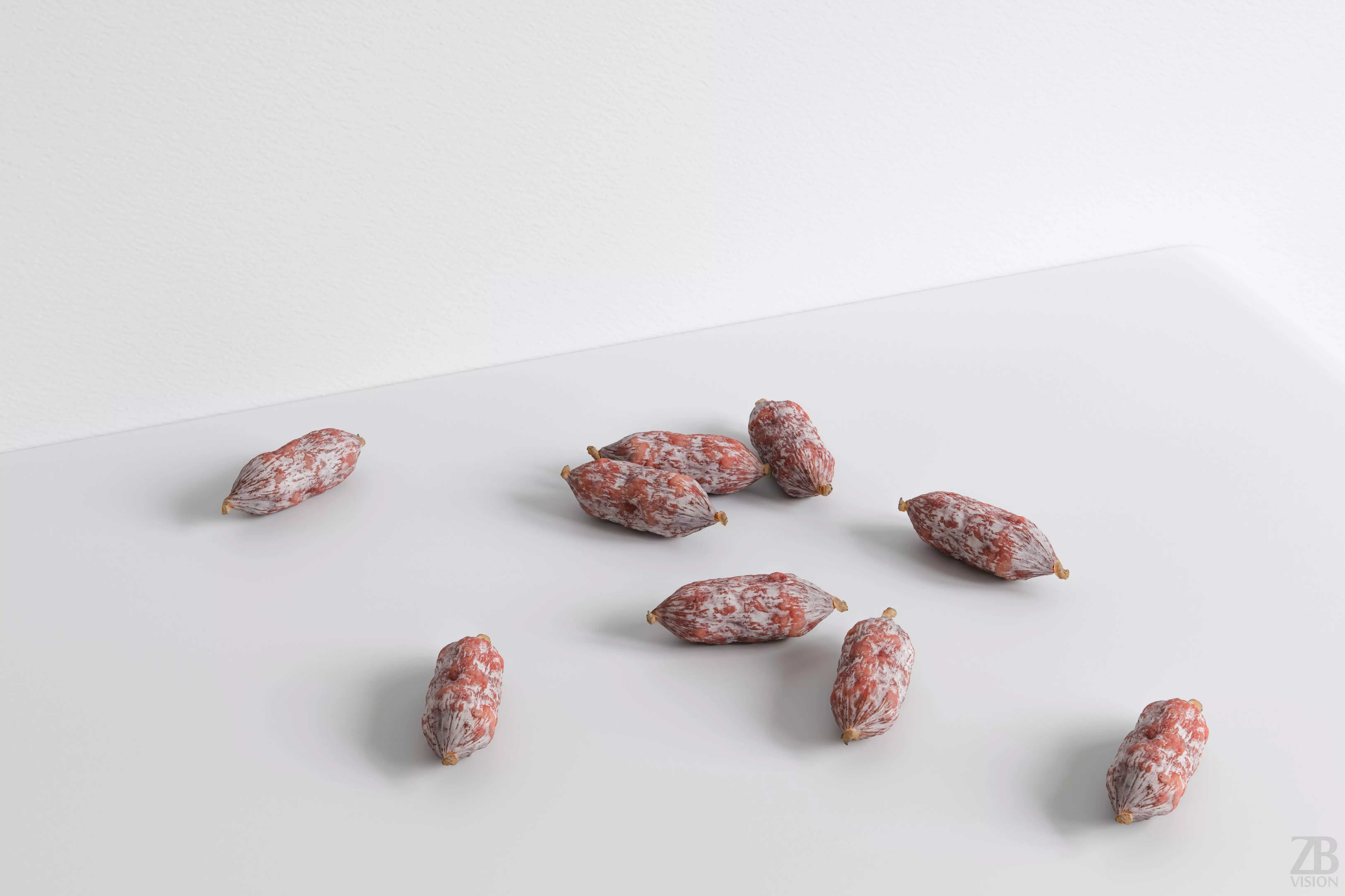 Fuet Salami 3D model_0