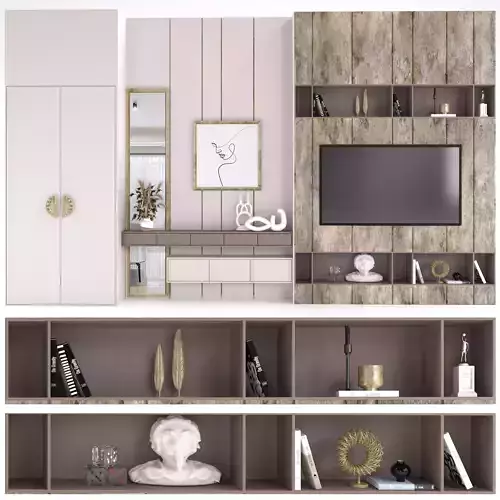 tv wall - set 01
