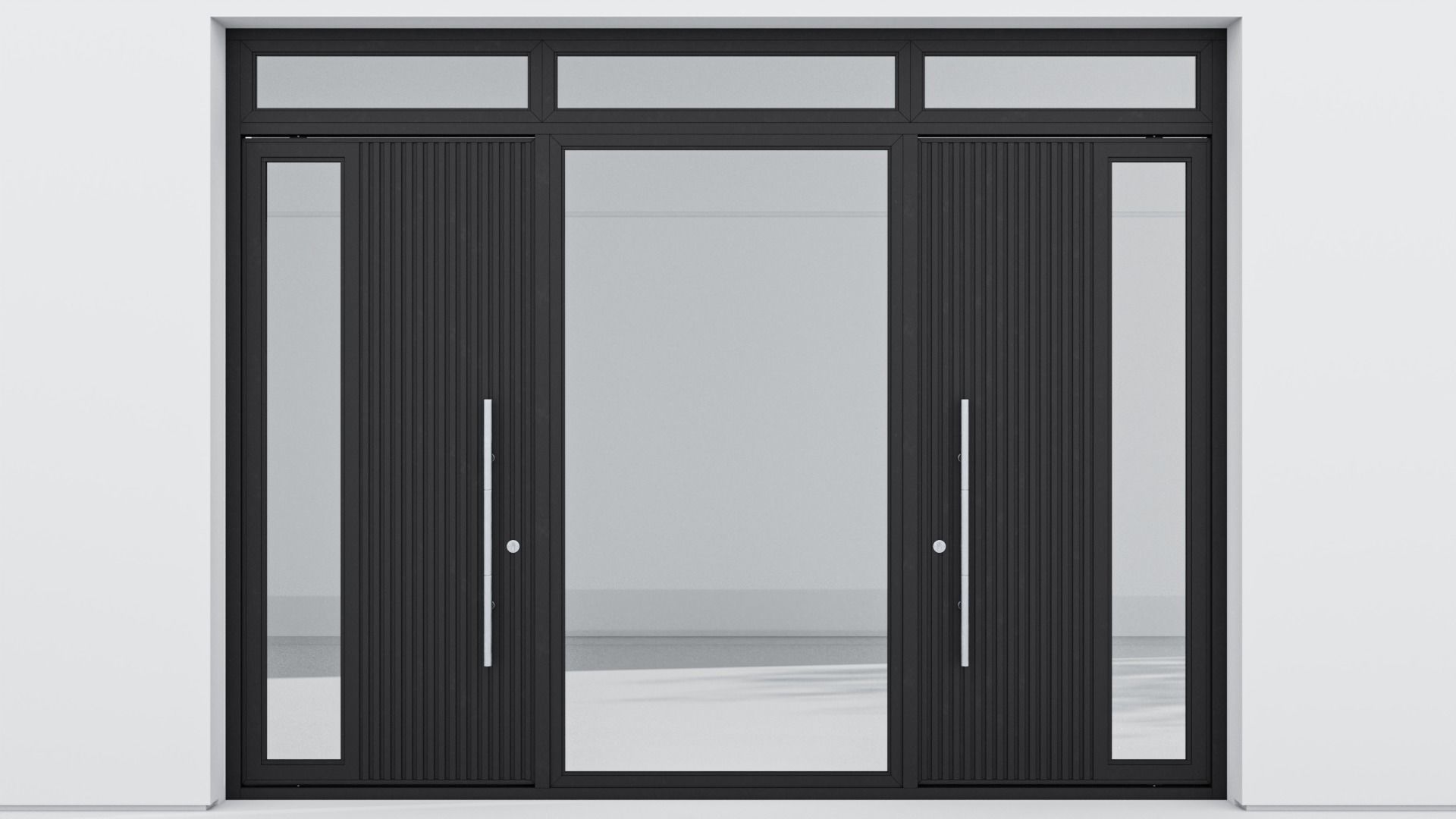 Aluminium door 204 3D model_1