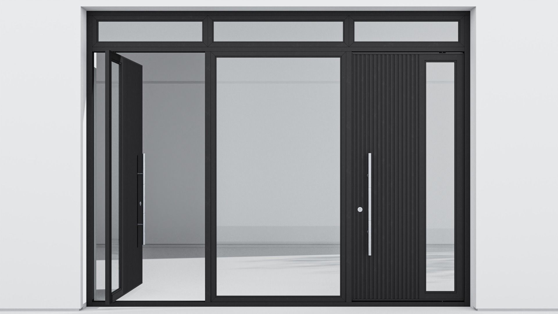 Aluminium door 204 3D model_2