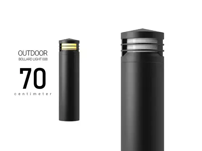 Modern Outdoor Bollar Light