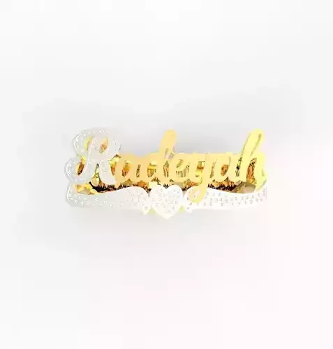 Radeyah name ring 3D print model