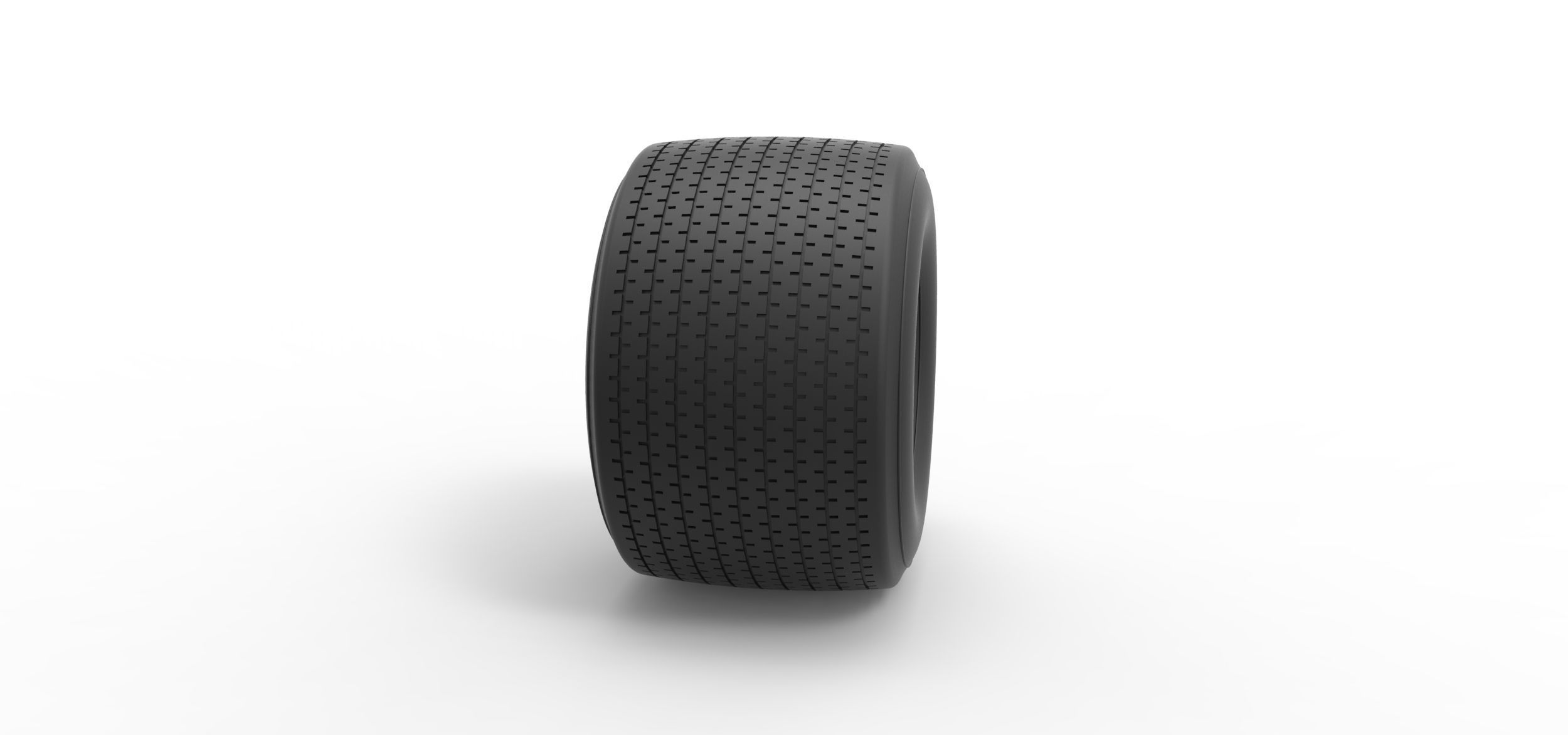 Dirt Sprint racing tire 12 Scale 1 to 25 3D print model_2