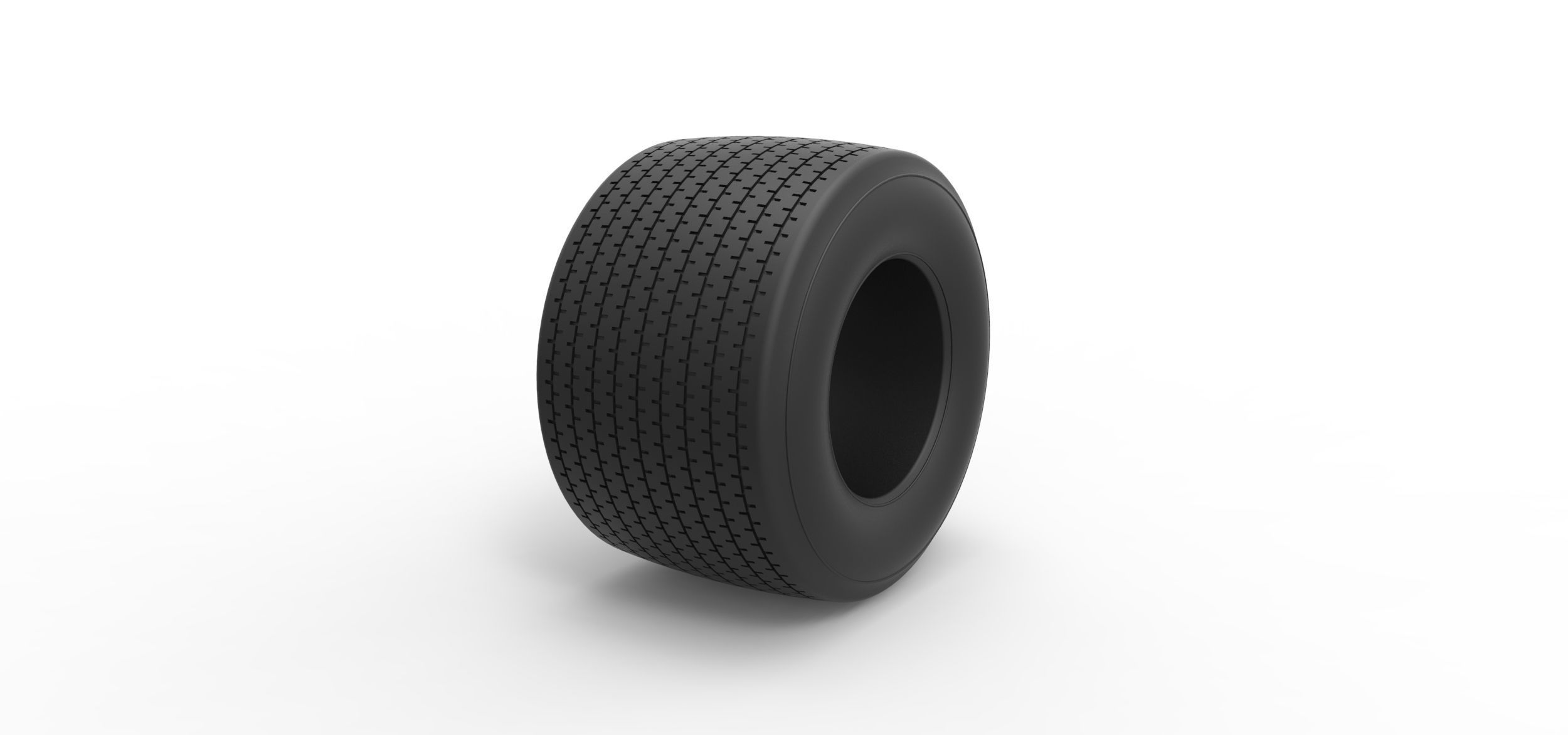 Dirt Sprint racing tire 12 Scale 1 to 25 3D print model_1