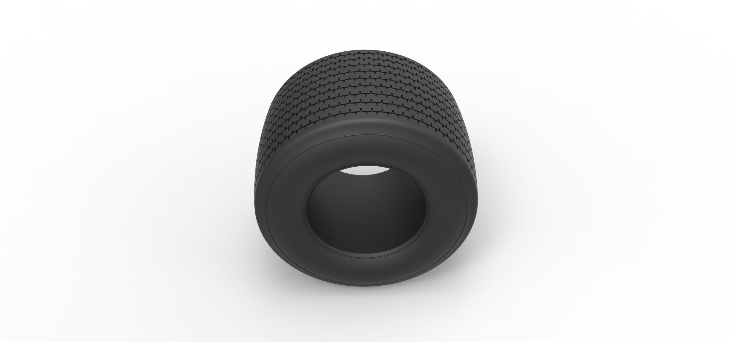 Dirt Sprint racing tire 12 Scale 1 to 25 3D print model_5