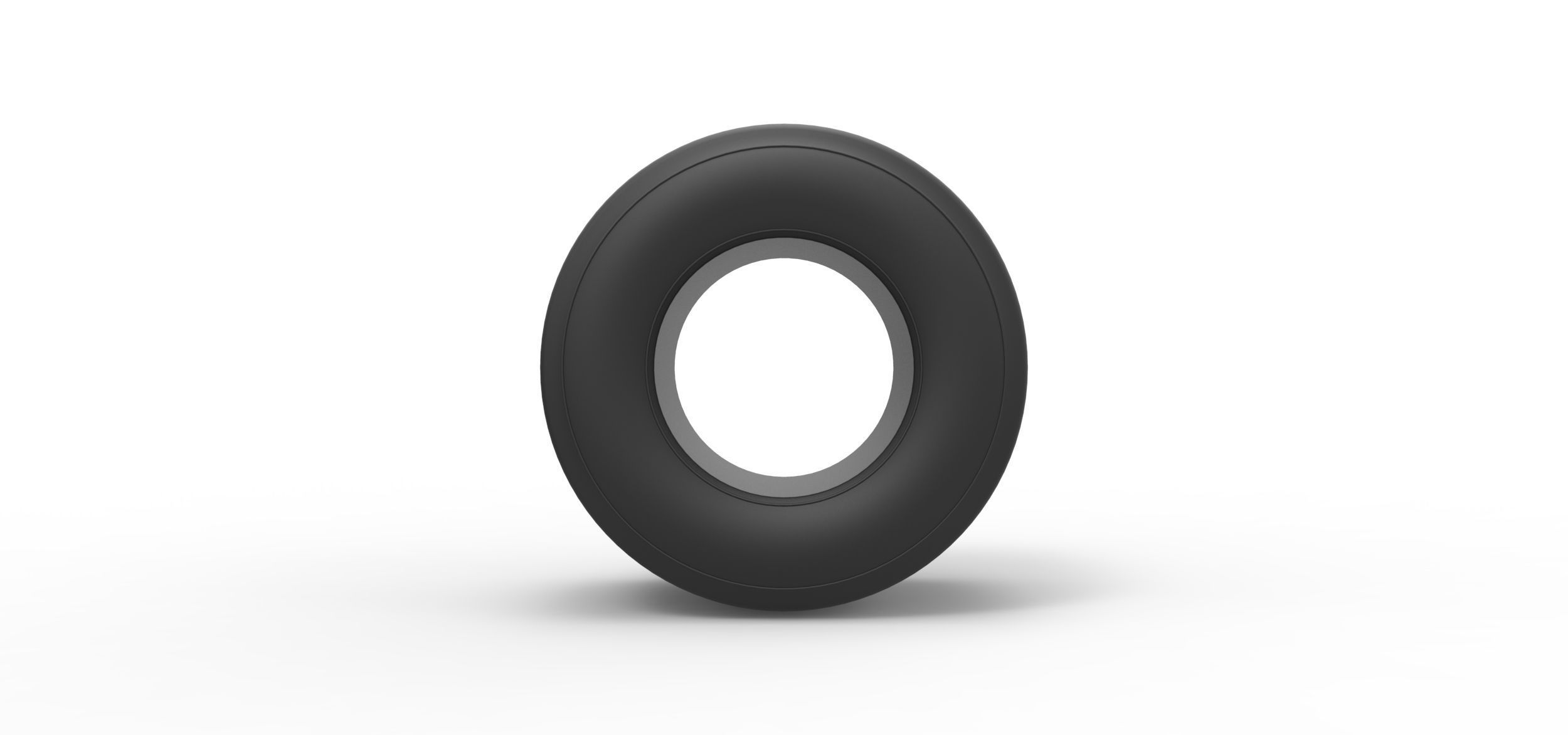 Dirt Sprint racing tire 12 Scale 1 to 25 3D print model_4