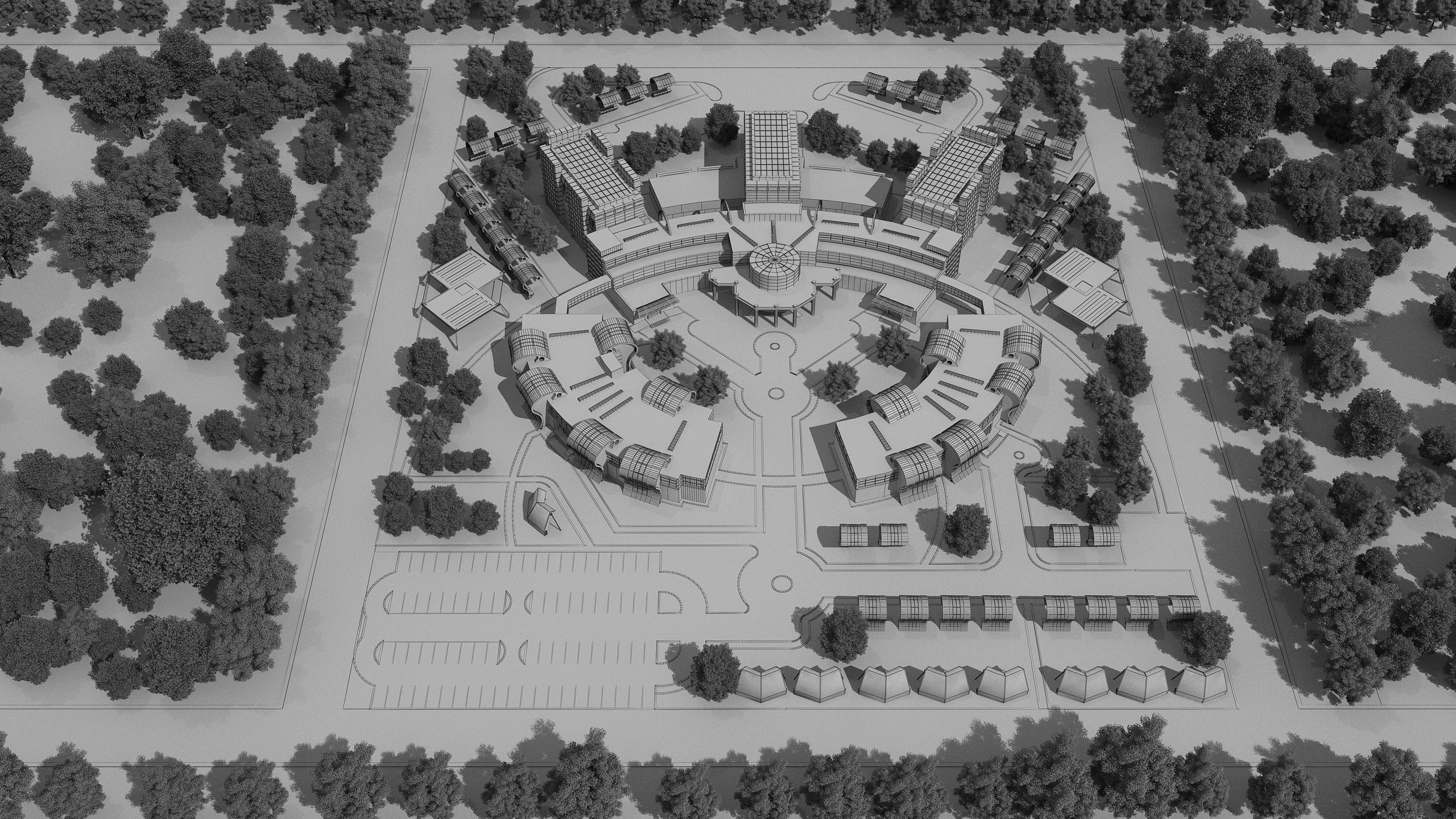 0131 - Hospital Architecture Project 3D model_12